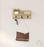 VidaXL Wandgemonteerde kapstok Sonoma eiken 40 x 10.5 x 18 cm