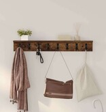 VidaXL Wandgemonteerde kapstok Gerookt eiken 80 x 10.5 x 10.5 cm