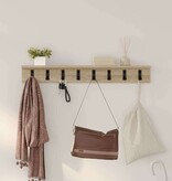 VidaXL Wandgemonteerde kapstok Sonoma eiken 80 x 10.5 x 10.5 cm