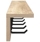 VidaXL Wandgemonteerde kapstok Sonoma eiken 80 x 10.5 x 10.5 cm