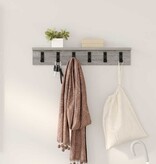 VidaXL Wandgemonteerde kapstok Grijs sonoma 60 x 10.5 x 10.5 cm