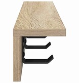 VidaXL Wandgemonteerde kapstok Sonoma eiken 40 x 10.5 x 10.5 cm