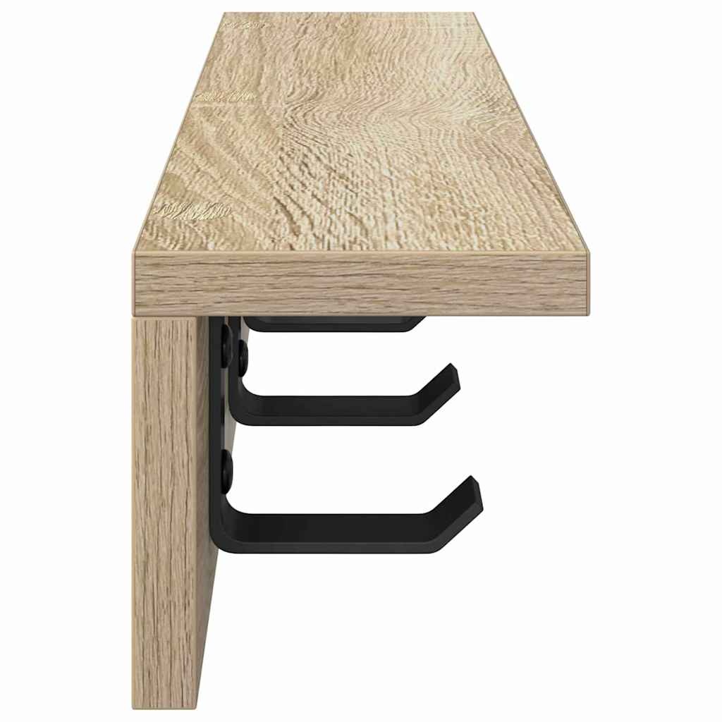 VidaXL Wandgemonteerde kapstok Sonoma eiken 40 x 10.5 x 10.5 cm