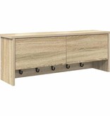 VidaXL Wandgemonteerde kapstok met plank Sonoma eiken 80 x 20 x 30 cm