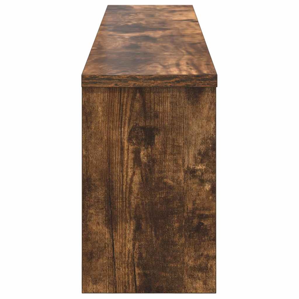 VidaXL Wandgemonteerde kapstok Gerookt eiken 100 x 16 x 26 cm
