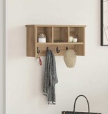 VidaXL Wandgemonteerde kapstok artisanaal eikenkleurig 50 x 16 x 26 cm