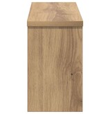 VidaXL Wandgemonteerde kapstok artisanaal eikenkleurig 50 x 16 x 26 cm
