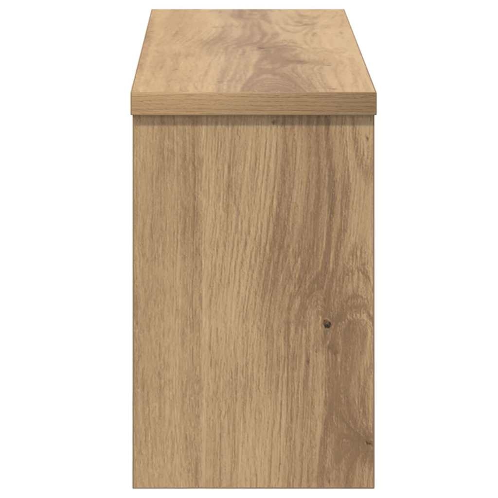 VidaXL Wandgemonteerde kapstok artisanaal eikenkleurig 50 x 16 x 26 cm