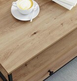 VidaXL Salontafel with Drawer artisanaal eikenkleurig 100 x 51 x 45 cm
