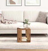 VidaXL Salontafel Oud hout 32 x 32 x 30 cm Bewerkt hout