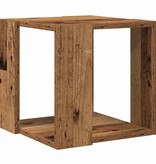 VidaXL Salontafel Oud hout 32 x 32 x 30 cm Bewerkt hout