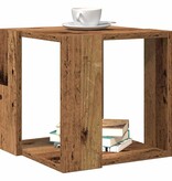 VidaXL Salontafel Oud hout 32 x 32 x 30 cm Bewerkt hout