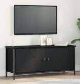 VidaXL TV Kast Zwart eiken 100 x 35 x 45 cm Bewerkt hout