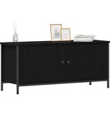 VidaXL TV Kast Zwart eiken 100 x 35 x 45 cm Bewerkt hout