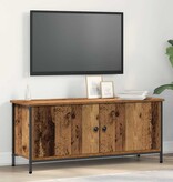 VidaXL TV Kast Oud hout 100 x 35 x 45 cm Bewerkt hout