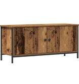 VidaXL TV Kast Oud hout 100 x 35 x 45 cm Bewerkt hout