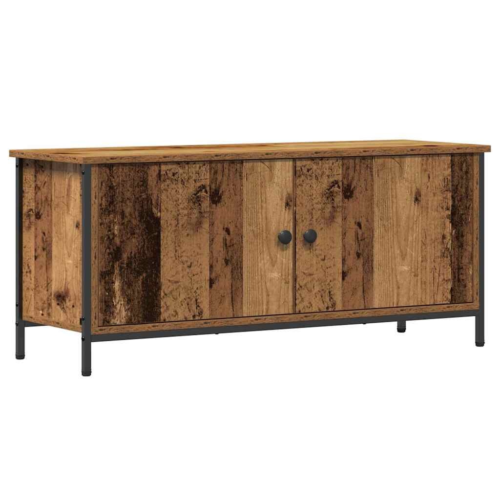 VidaXL TV Kast Oud hout 100 x 35 x 45 cm Bewerkt hout
