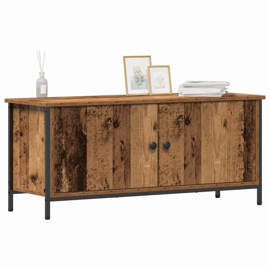 VidaXL TV Kast Oud hout 100 x 35 x 45 cm Bewerkt hout