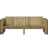 VidaXL Tuinbank Groen 185.5 x 60 x 62 cm Geïmpregneerd grenen hout