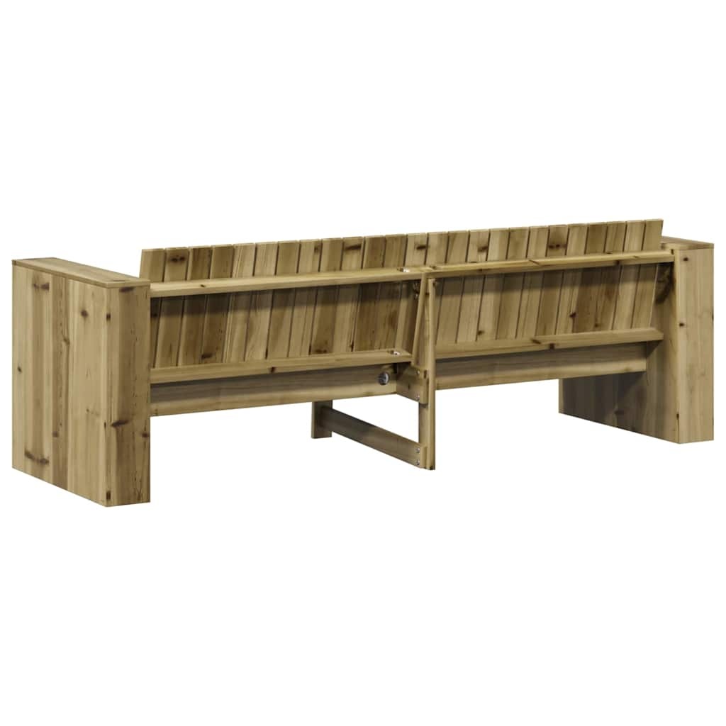 VidaXL Tuinbank Groen 185.5 x 60 x 62 cm Geïmpregneerd grenen hout