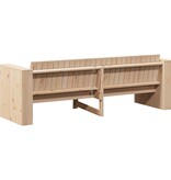 VidaXL Tuinbank Bruin 185.5 x 60 x 62 cm Massief grenenhout