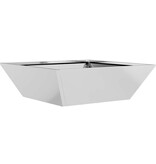 VidaXL Tuin Kom Plantenbak Zilver 50 x 50 x 15 cm Gegalvaniseerd staal