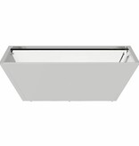 VidaXL Tuin Kom Plantenbak Zilver 50 x 50 x 15 cm Gegalvaniseerd staal