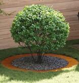 VidaXL Platte Boomringen 5 pcs Bruin Ø90 / 120 cm Cortenstaal