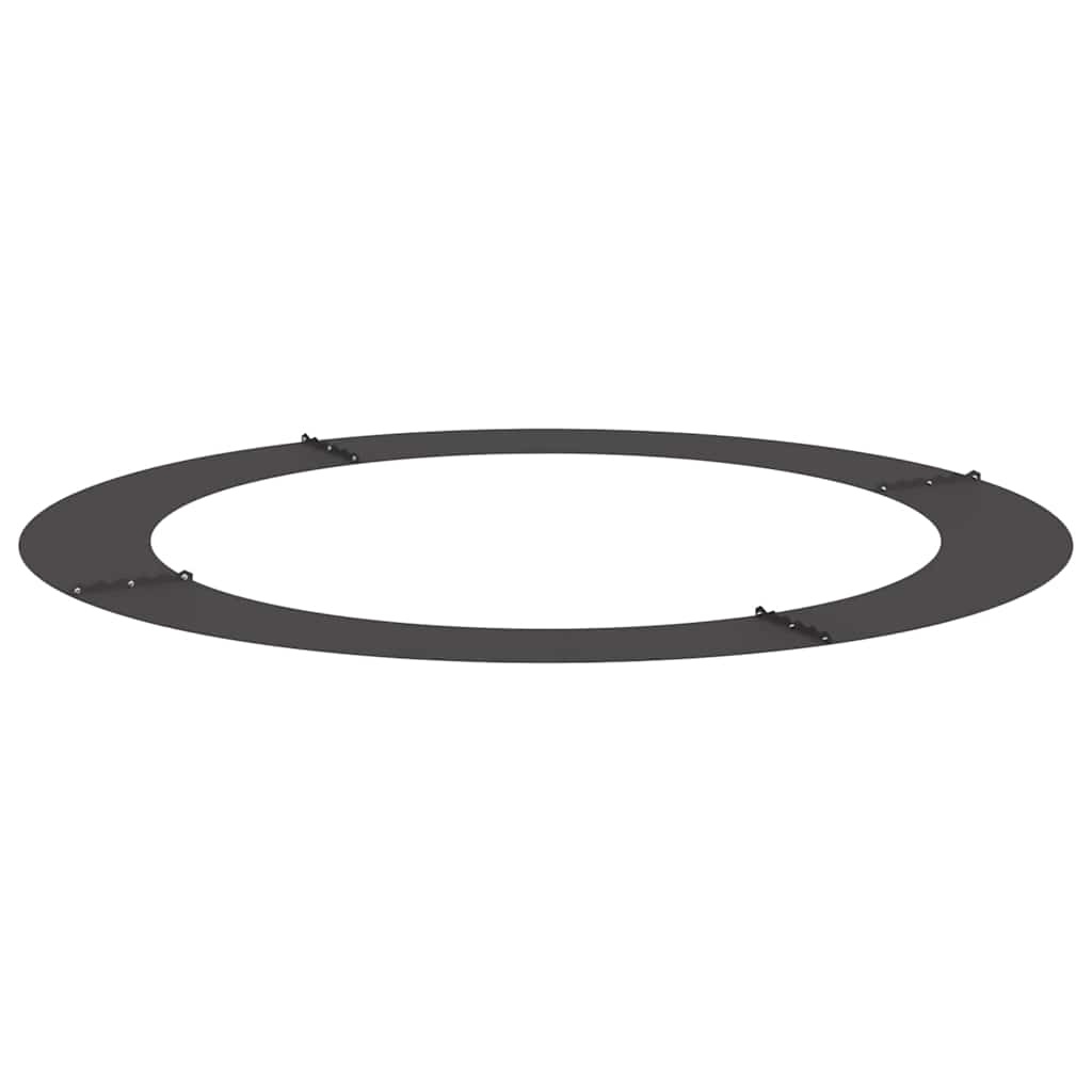 VidaXL Platte boomring Zwart Ø90 / 120 cm Staal