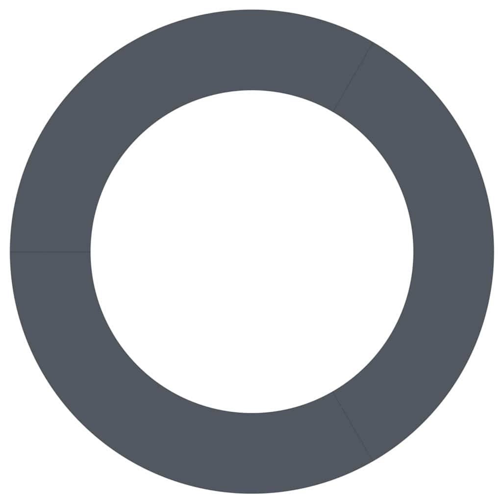 VidaXL Platte Boomringen 5 pcs Antraciet Ø60 / 90 cm Staal