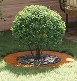 VidaXL Platte Boomringen 5 pcs Bruin Ø50 / 80 cm Cortenstaal