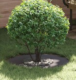 VidaXL Platte boomring Zwart Ø30 / 60 cm Staal