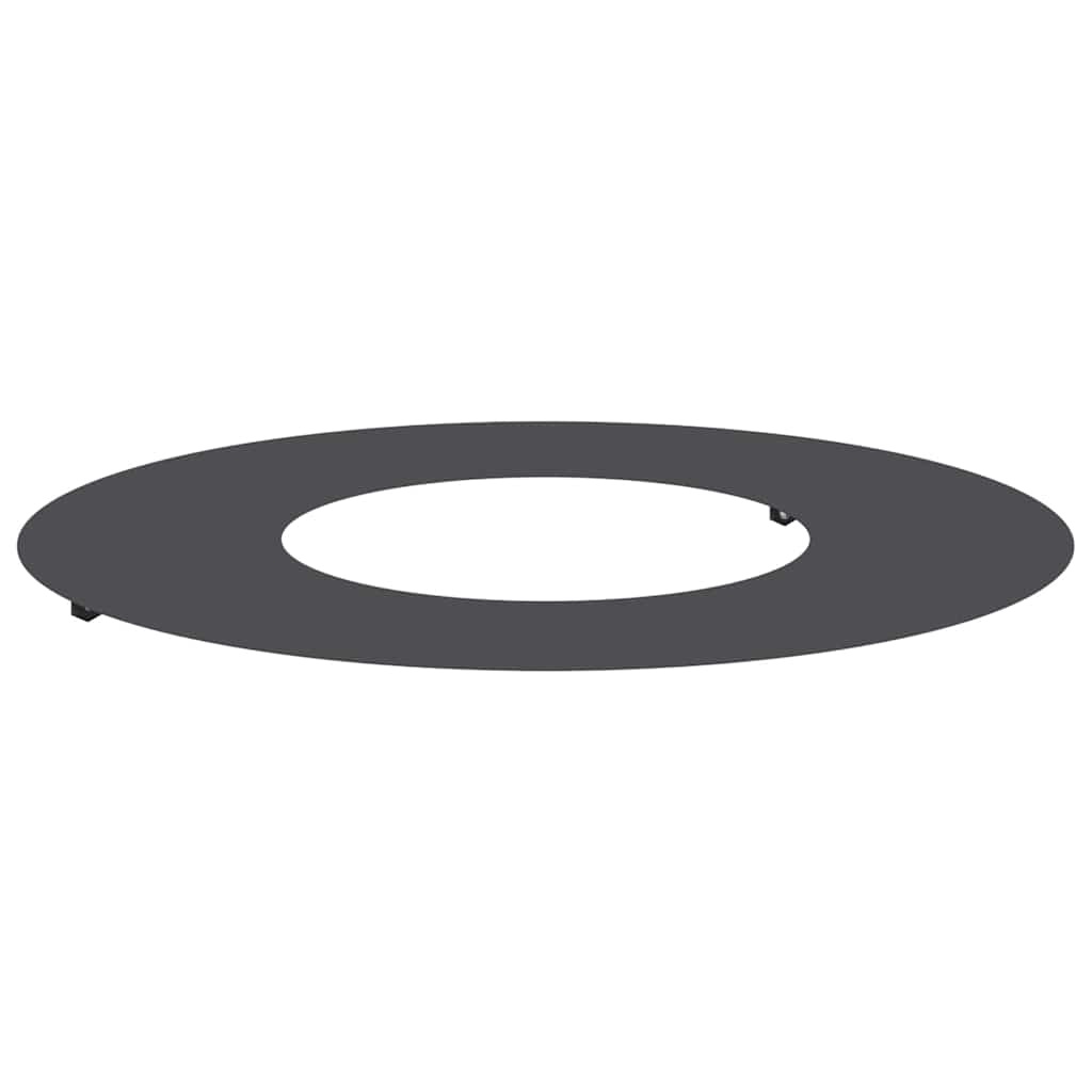 VidaXL Platte boomring Zwart Ø30 / 60 cm Staal