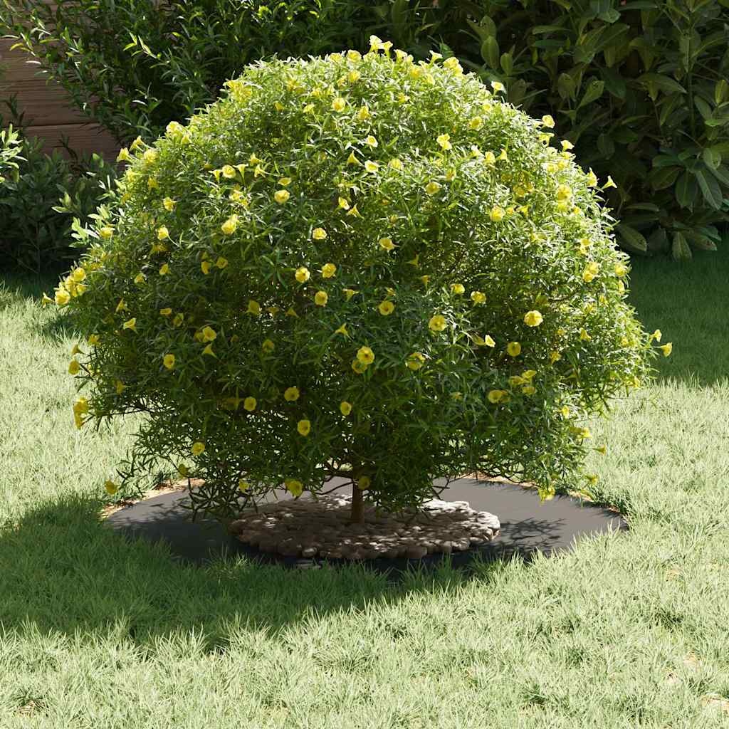 VidaXL Platte boomring Zwart Ø30 / 60 cm Staal