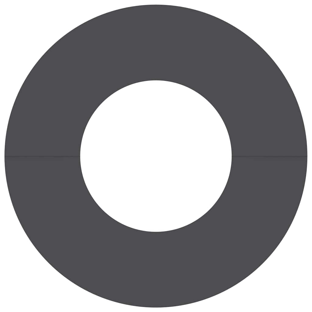 VidaXL Platte boomring Zwart Ø30 / 60 cm Staal