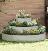 VidaXL Tuin Bloempot Zilver 120 x 120 x 20 cm Gegalvaniseerd staal