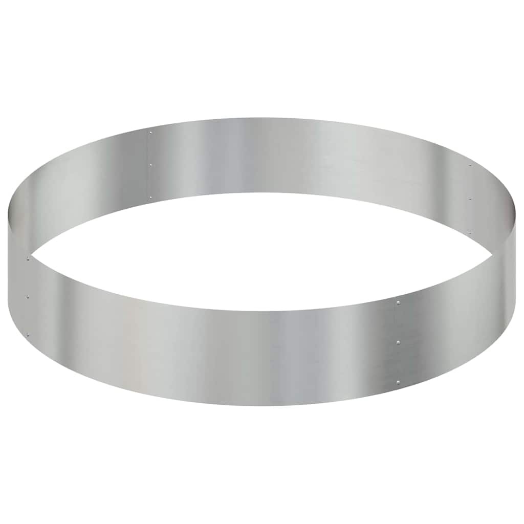 VidaXL Tuin Bloempot Zilver 120 x 120 x 20 cm Gegalvaniseerd staal