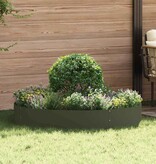 VidaXL Tuin Bloempot Olijfgroen 120 x 120 x 20 cm Staal