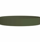 VidaXL Tuin Bloempot Olijfgroen 120 x 120 x 20 cm Staal