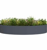 VidaXL Tuin Bloempot Antraciet 120 x 120 x 20 cm Staal