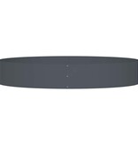 VidaXL Tuin Bloempot Antraciet 120 x 120 x 20 cm Staal