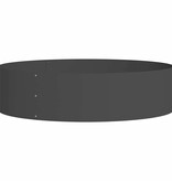 VidaXL Tuin Bloempot Zwart 80 x 80 x 20 cm Staal