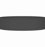 VidaXL Tuin Bloempot Zwart 80 x 80 x 20 cm Staal