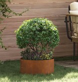 VidaXL Tuin Bloempot Bruin 40 x 40 x 20 cm Cortenstaal