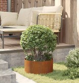 VidaXL Tuin Bloempot Bruin 40 x 40 x 20 cm Cortenstaal