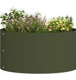 VidaXL Tuinplantbakken 5 pcs Olijfgroen 40 x 40 x 20 cm Staal