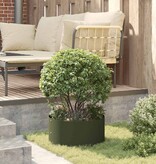 VidaXL Tuinplantbakken 5 pcs Olijfgroen 40 x 40 x 20 cm Staal