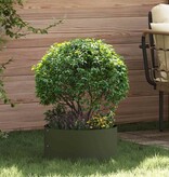 VidaXL Tuin Bloempot Olijfgroen 40 x 40 x 20 cm Staal