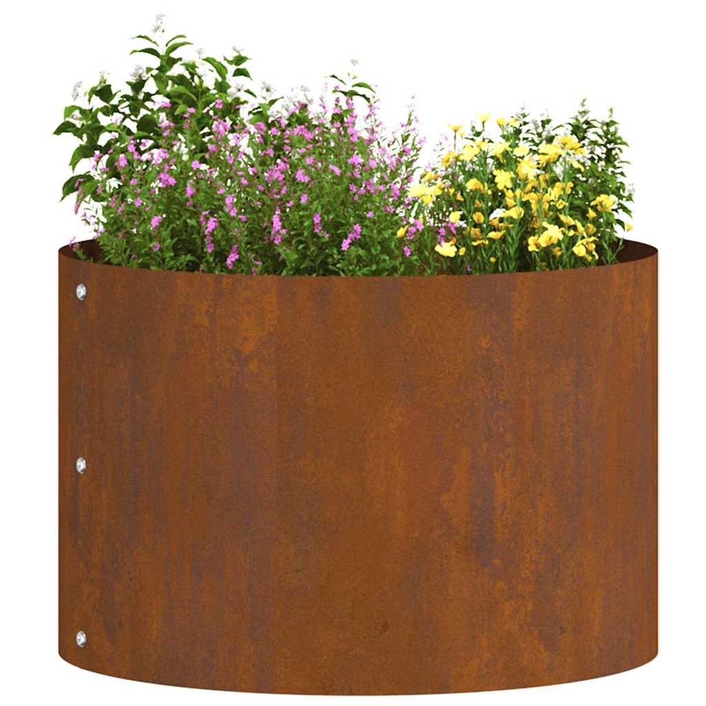 VidaXL Tuinplantbakken 5 pcs Bruin 30 x 30 x 20 cm Cortenstaal