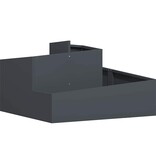 VidaXL Tuin Bloempot Antraciet 80 x 80 x 50 cm Koudgewalst staal